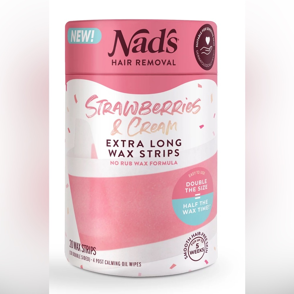 Strawberries & Cream Wax Strips - Pink